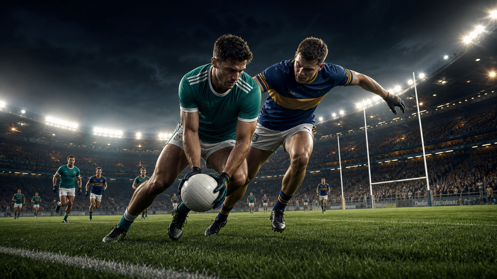 Original Gaelic football video game preview artwork